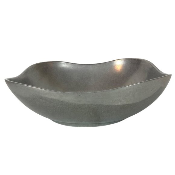 Wilton Armetale Plough Tavern Medium Boston Bowl 9 inch Satin Pewter Square Dish - Picture 5 of 8